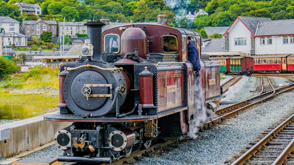 Enjoy the dramatic heights of Snowdonia from two Welsh railways